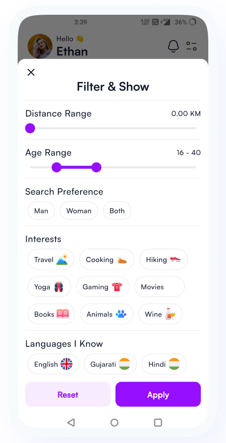 GoMeet - Complete Social Dating Mobile App | Online Dating | Match, Chat & Video Dating | Dating App Screenshot 26 thumbnail
