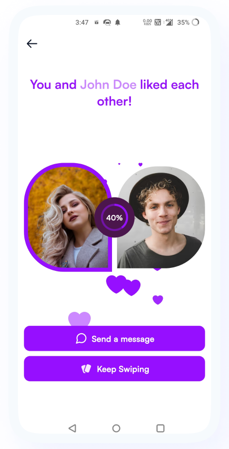 GoMeet - Complete Social Dating Mobile App | Online Dating | Match, Chat & Video Dating | Dating App Screenshot 34 thumbnail