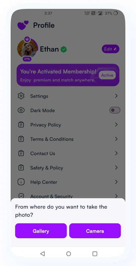 GoMeet - Complete Social Dating Mobile App | Online Dating | Match, Chat & Video Dating | Dating App Screenshot 42 thumbnail