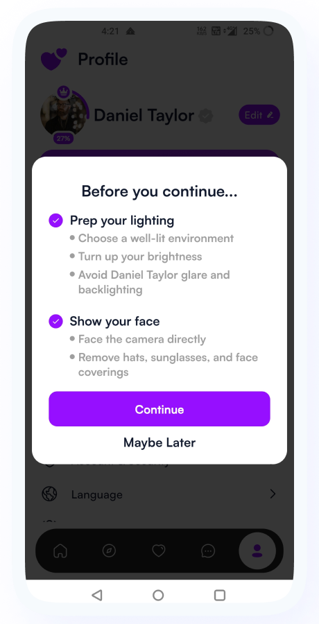 GoMeet - Complete Social Dating Mobile App | Online Dating | Match, Chat & Video Dating | Dating App Screenshot 44 thumbnail