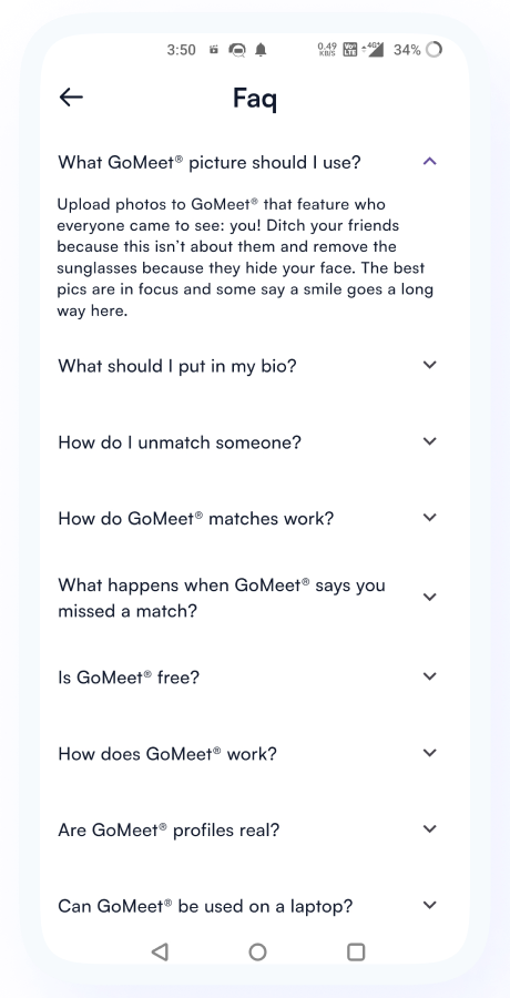 GoMeet - Complete Social Dating Mobile App | Online Dating | Match, Chat & Video Dating | Dating App Screenshot 52 thumbnail