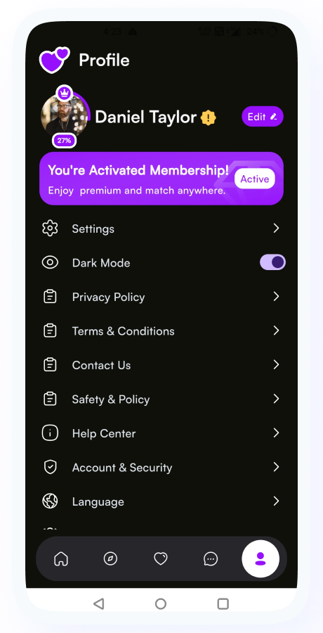 GoMeet - Complete Social Dating Mobile App | Online Dating | Match, Chat & Video Dating | Dating App Screenshot 61 thumbnail