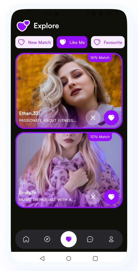 GoMeet - Complete Social Dating Mobile App | Online Dating | Match, Chat & Video Dating | Dating App Screenshot 65 thumbnail