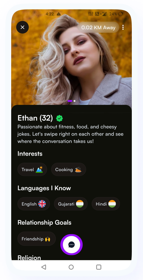 GoMeet - Complete Social Dating Mobile App | Online Dating | Match, Chat & Video Dating | Dating App Screenshot 68 thumbnail