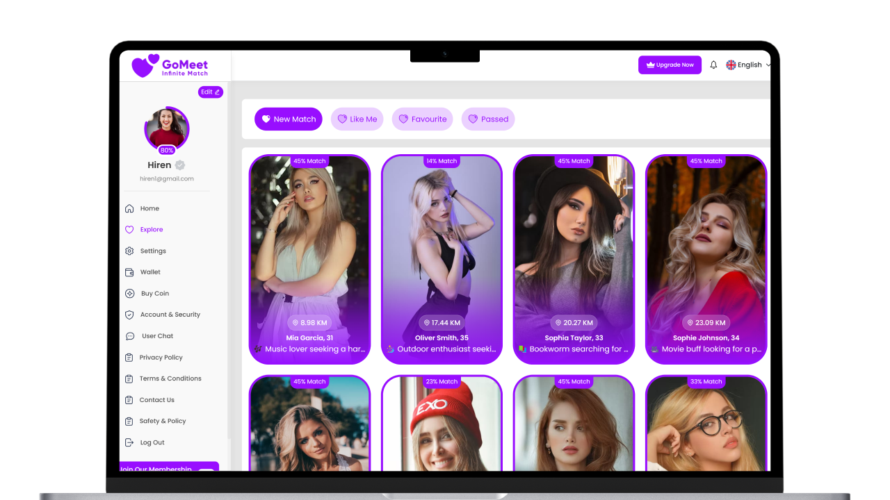GoMeet - Complete Social Dating Website Screenshot 3 thumbnail