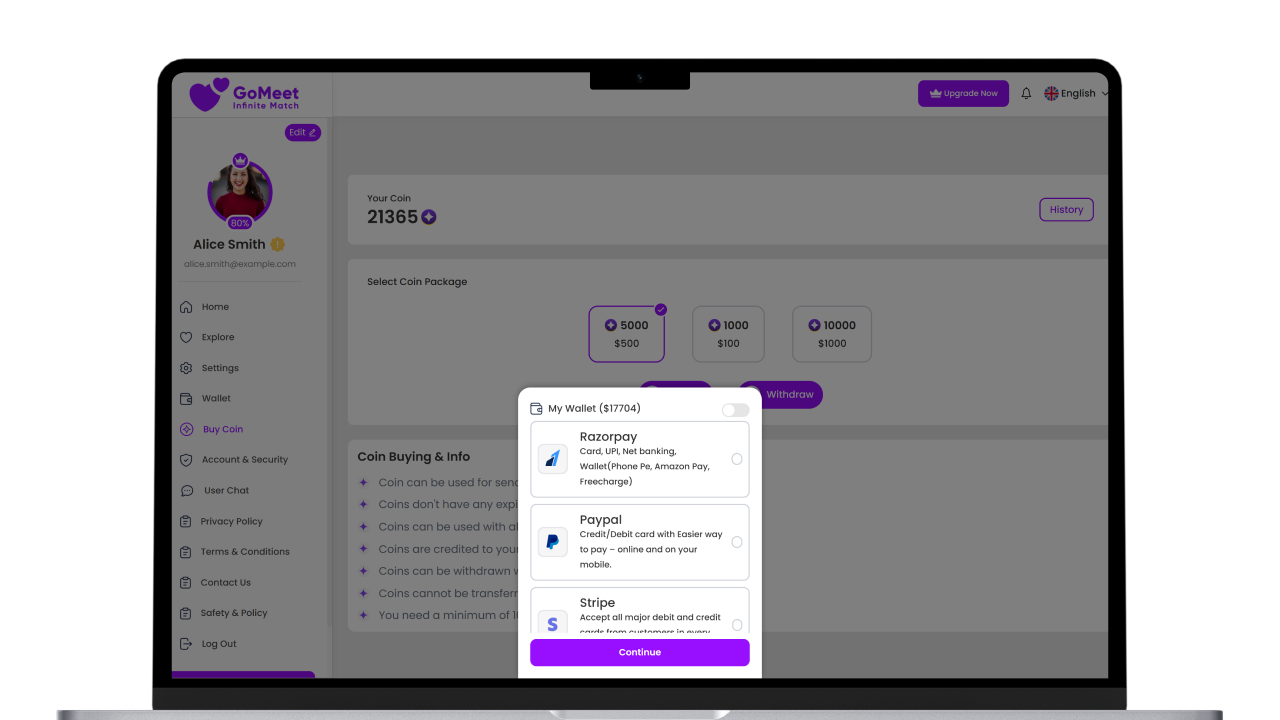 GoMeet - Complete Social Dating Website Screenshot 7 thumbnail