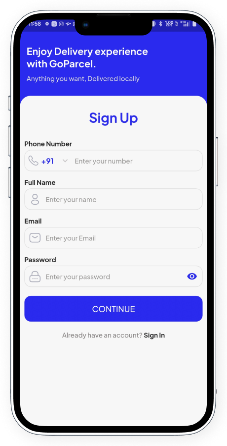 GoParcel - Online Courier & Parcel Delivery App - Buy Anything from Store Flutter Complete Solution Screenshot 5 thumbnail