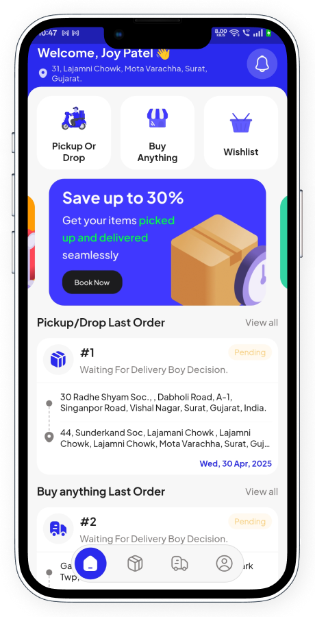 GoParcel - Online Courier & Parcel Delivery App - Buy Anything from Store Flutter Complete Solution Screenshot 10 thumbnail