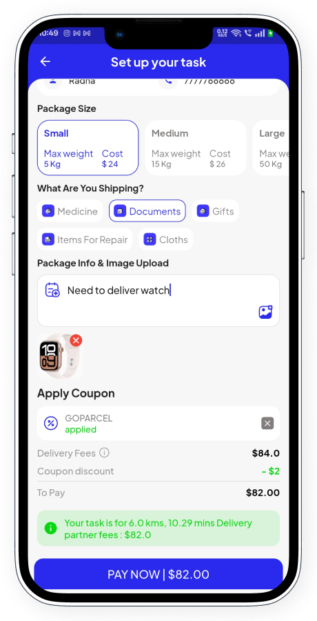 GoParcel - Online Courier & Parcel Delivery App - Buy Anything from Store Flutter Complete Solution Screenshot 15 thumbnail