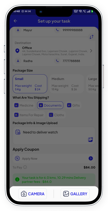 GoParcel - Online Courier & Parcel Delivery App - Buy Anything from Store Flutter Complete Solution Screenshot 16 thumbnail
