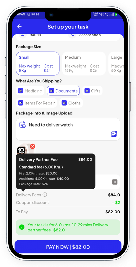 GoParcel - Online Courier & Parcel Delivery App - Buy Anything from Store Flutter Complete Solution Screenshot 18 thumbnail