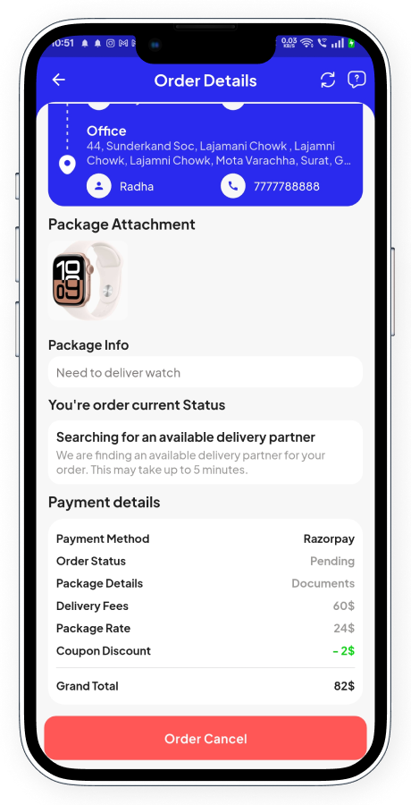 GoParcel - Online Courier & Parcel Delivery App - Buy Anything from Store Flutter Complete Solution Screenshot 24 thumbnail