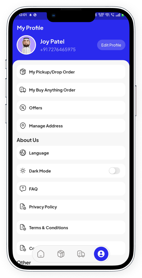 GoParcel - Online Courier & Parcel Delivery App - Buy Anything from Store Flutter Complete Solution Screenshot 69 thumbnail
