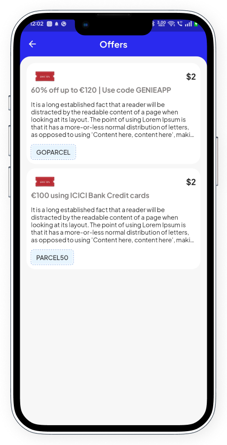 GoParcel - Online Courier & Parcel Delivery App - Buy Anything from Store Flutter Complete Solution Screenshot 73 thumbnail