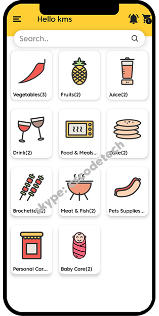 Hungry Grocery customer and delivery boy app screenshot 3 thumbnail