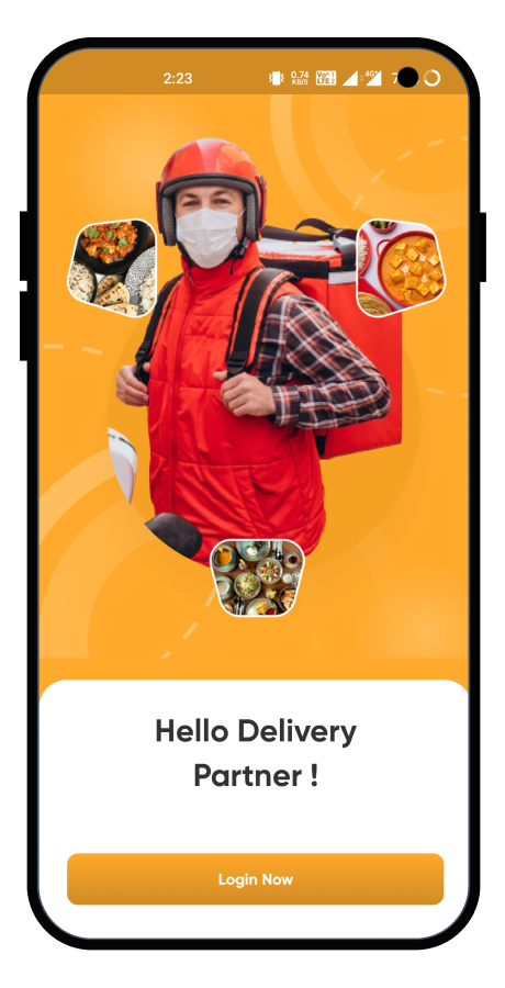 LunchBox food delivery rider app screenshot 1