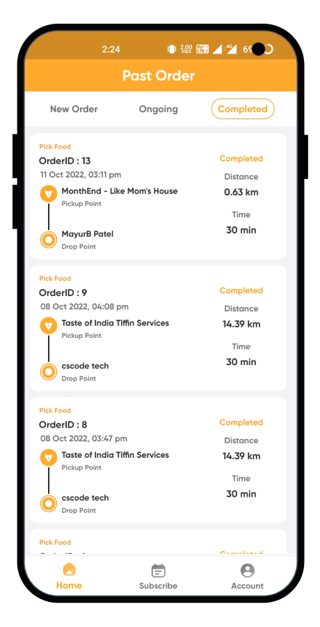 LunchBox food delivery rider app screenshot 6 thumbnail