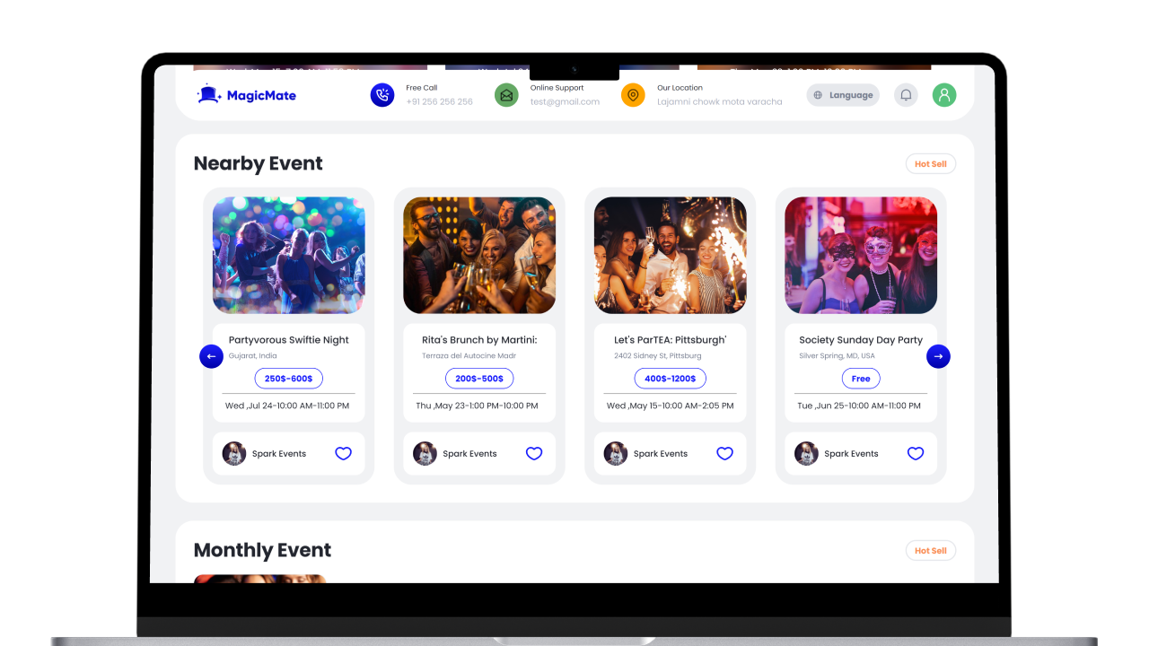 MagicMate - Multivendor Event Ticket Booking Management System Complete Website (Add-on) Screenshot 2 thumbnail