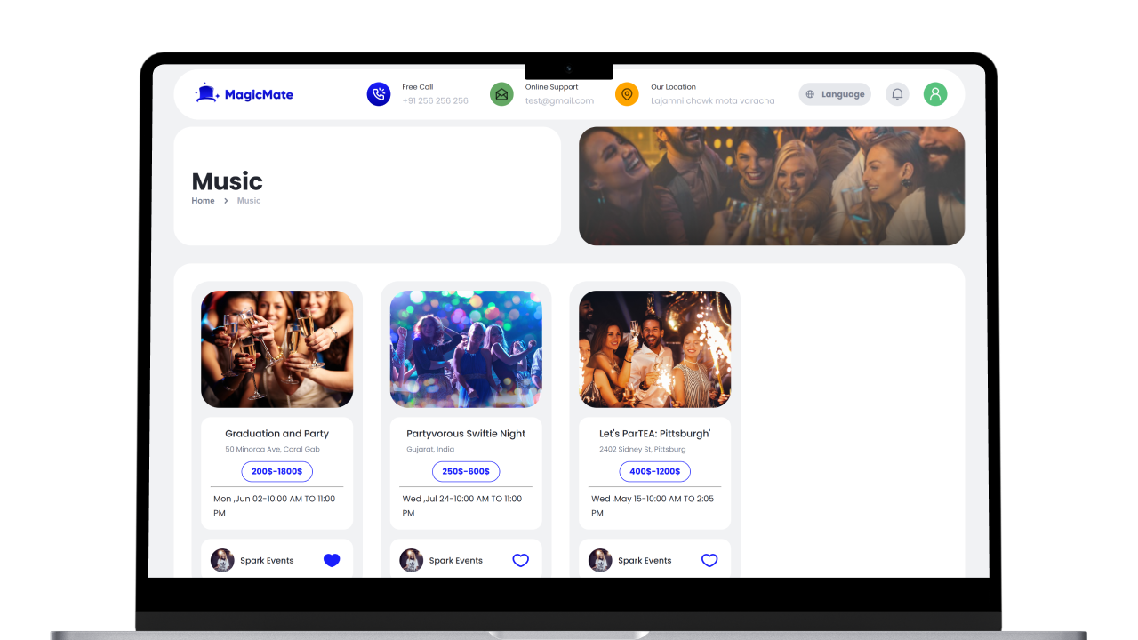 MagicMate - Multivendor Event Ticket Booking Management System Complete Website (Add-on) Screenshot 3 thumbnail