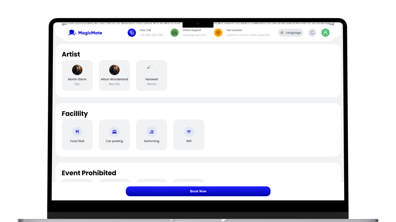 MagicMate - Multivendor Event Ticket Booking Management System Complete Website (Add-on) Screenshot 6 thumbnail