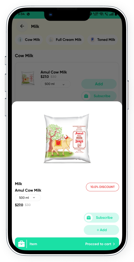 Milk365 daily milk subscription and grocery app screenshot 12 thumbnail