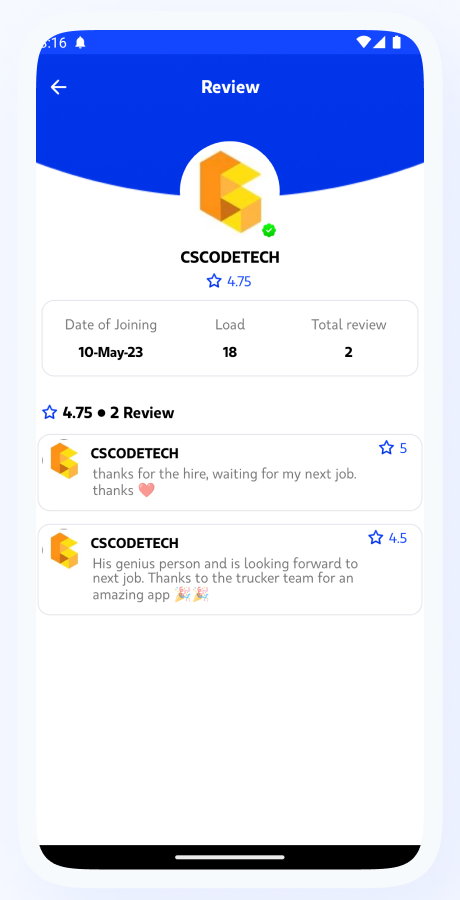 MoversPro - Truck Booking System - Transport & Logistics Solutions - Bidding Flutter Full Solution Screenshot 18 thumbnail