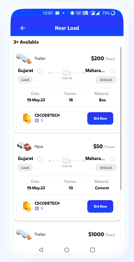 MoversPro - Truck Booking System - Transport & Logistics Solutions - Bidding Flutter Full Solution Screenshot 44 thumbnail