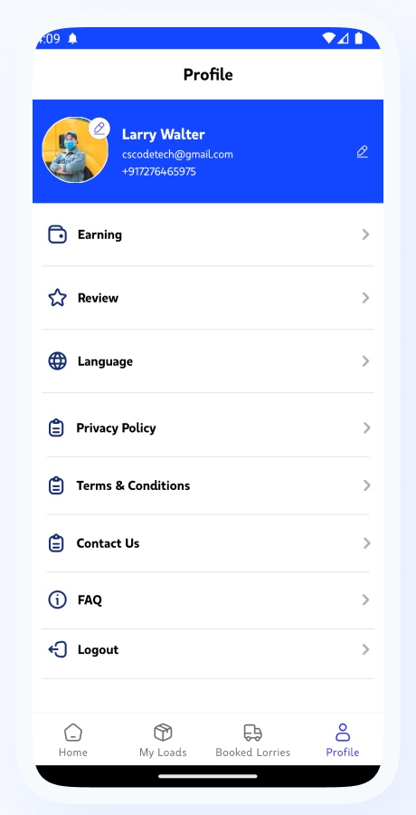 MoversPro - Truck Booking System - Transport & Logistics Solutions - Bidding Flutter Full Solution Screenshot 60 thumbnail