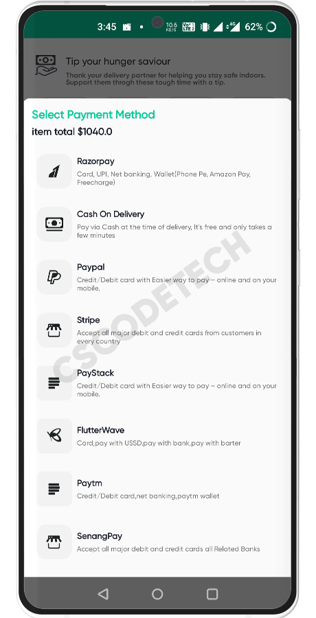 Multi Purpose - Food, Grocery, Fish-Meat, Pharmacy, Flower, Courier(Parcel) Delivery | 6 IN 1 Apps Screenshot 16 thumbnail
