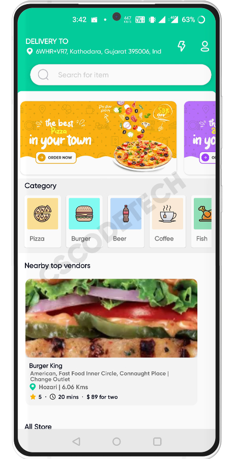 Multi Purpose - Food, Grocery, Fish-Meat, Pharmacy, Flower, Courier(Parcel) Delivery | iOS Apps Screenshot 2 thumbnail