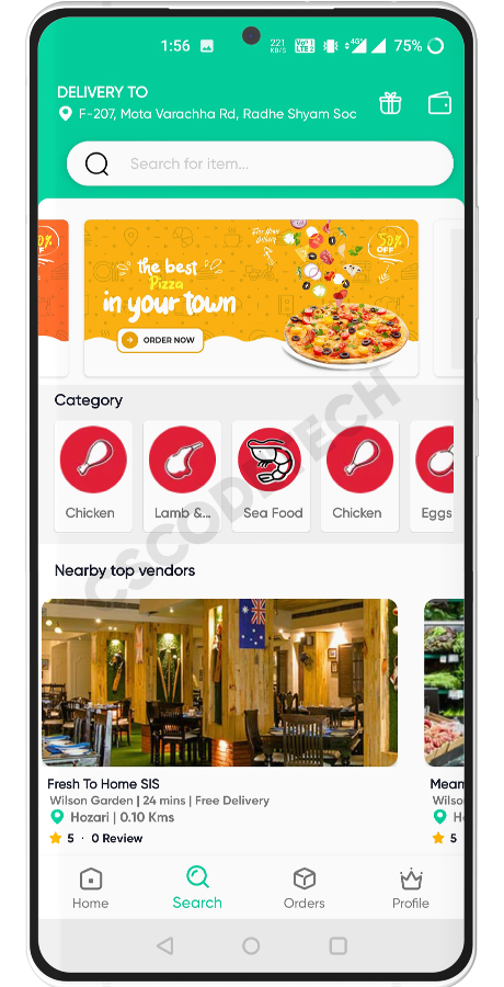 Multi Purpose - Food, Grocery, Fish-Meat, Pharmacy, Flower, Courier(Parcel) Delivery | iOS Apps Screenshot 10 thumbnail
