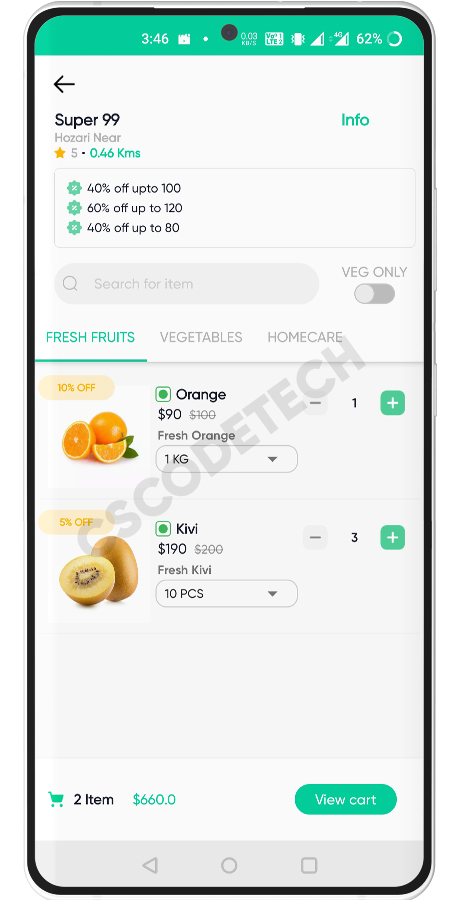 Multi Purpose - Food, Grocery, Fish-Meat, Pharmacy, Flower, Courier(Parcel) Delivery | iOS Apps Screenshot 15 thumbnail