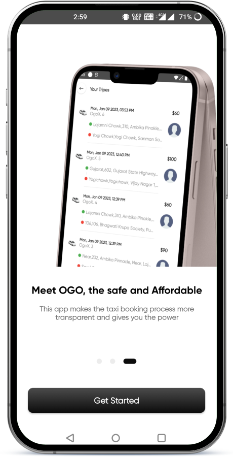 OGO ride hailing app screenshot 3 thumbnail