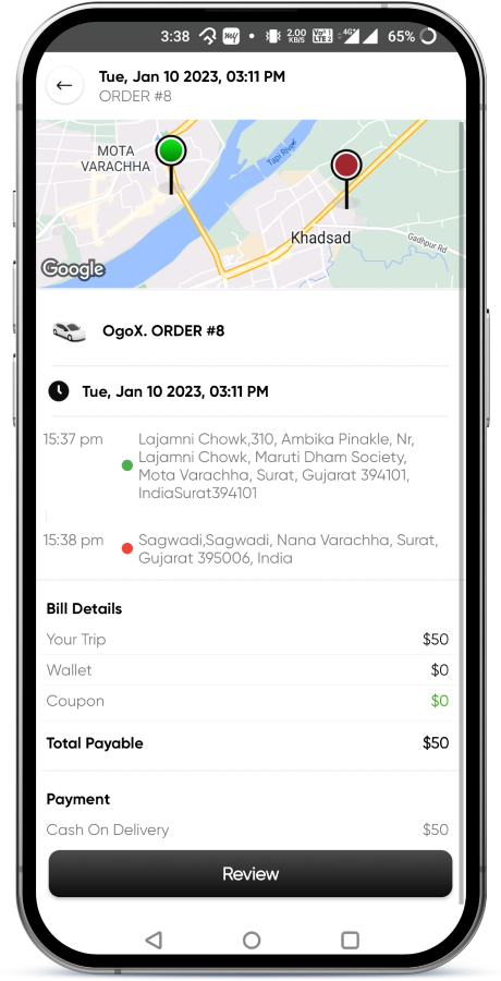OGO ride hailing app screenshot 20 thumbnail
