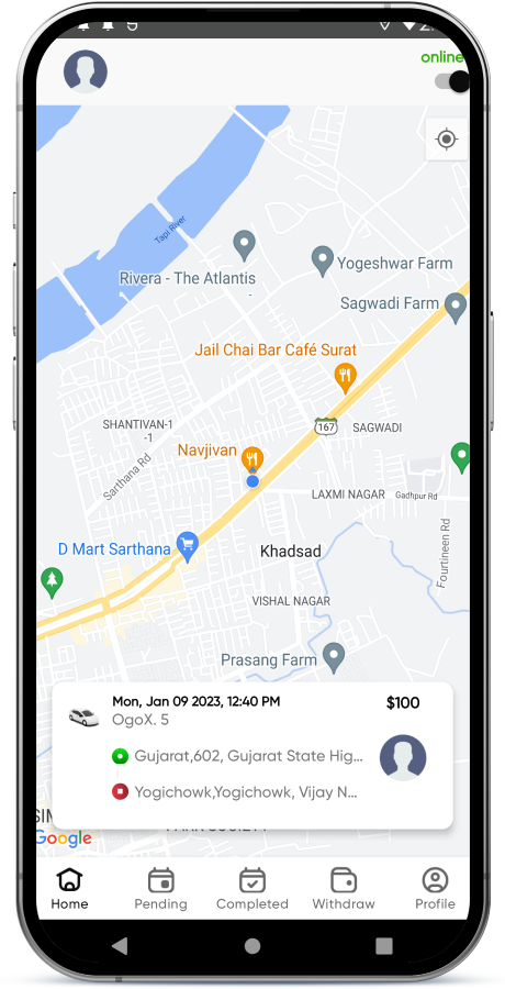 OGO : Taxi Driver App / Partner App Screenshot 7 thumbnail