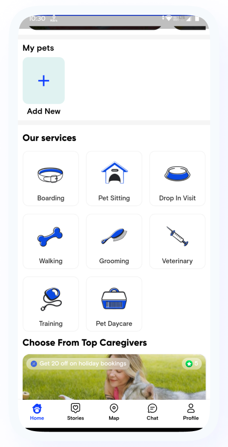 PetHomes - On-Demand Pet Services App - Pet Service providers - Pet Care Service - Flutter Solution Screenshot 9 thumbnail