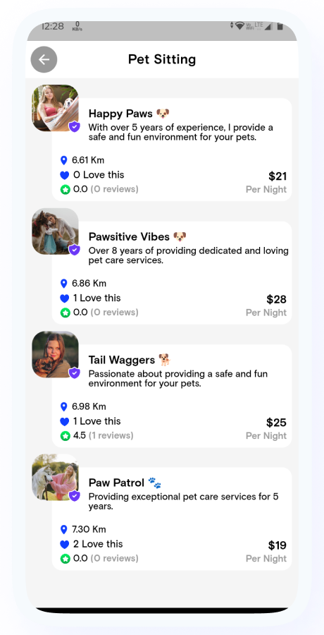 PetHomes - On-Demand Pet Services App - Pet Service providers - Pet Care Service - Flutter Solution Screenshot 13 thumbnail