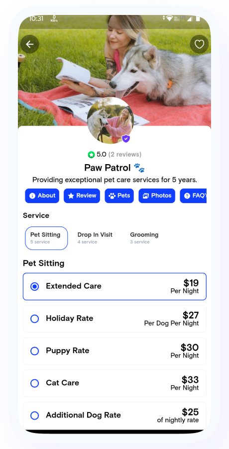 PetHomes - On-Demand Pet Services App - Pet Service providers - Pet Care Service - Flutter Solution Screenshot 15 thumbnail