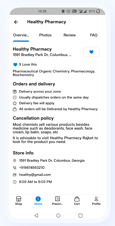 PharmaFast online medicine delivery app screenshot 15 thumbnail