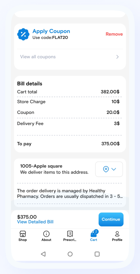PharmaFast online medicine delivery app screenshot 29 thumbnail