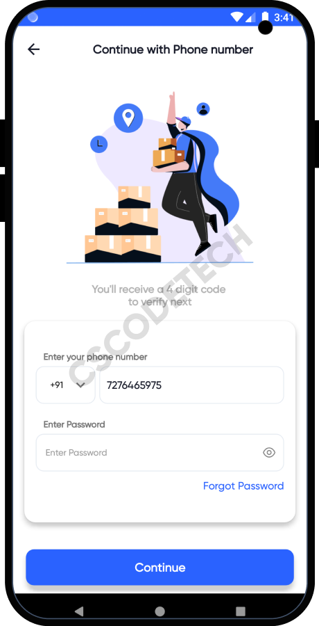 PoketPorter: Transport Goods, Parcel, Packers Movers, Logistics & Courier Delivery App Full Solution Screenshot 8 thumbnail