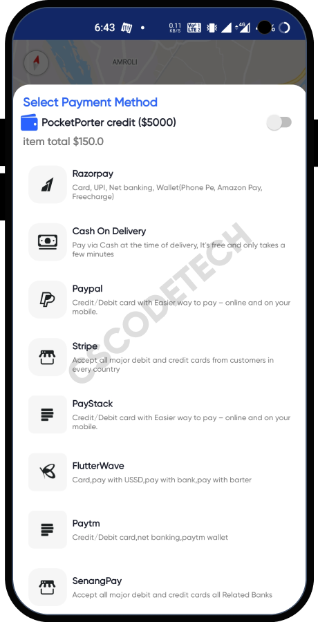 PoketPorter: Transport Goods, Parcel, Packers Movers, Logistics & Courier Delivery App Full Solution Screenshot 18 thumbnail