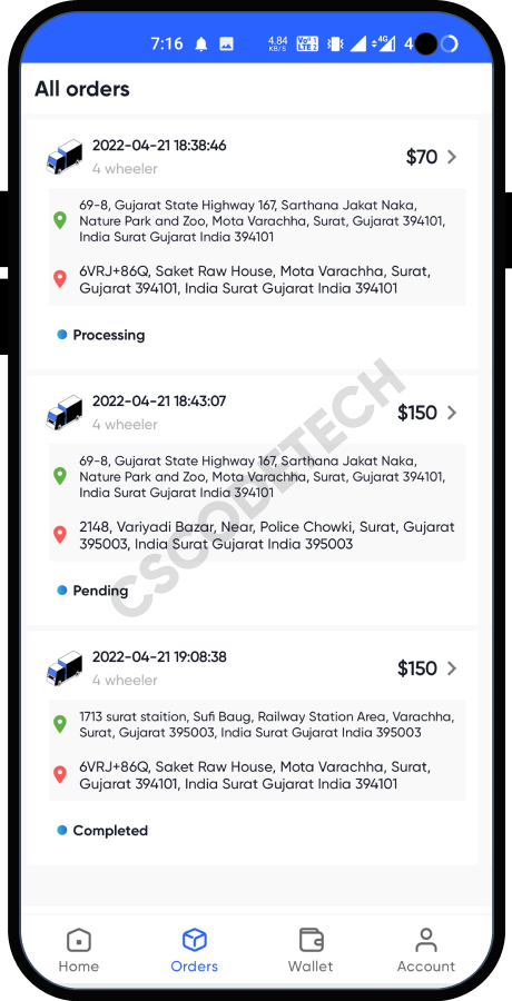 PoketPorter: Transport Goods, Parcel, Packers Movers, Logistics & Courier Delivery App Full Solution Screenshot 20 thumbnail