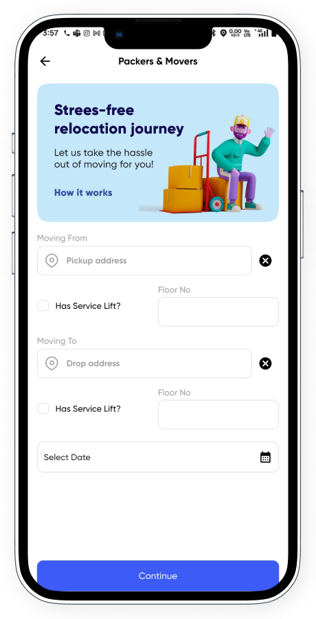 PorterPro - Logistics Service App - Courier - Packers & Movers - Truck Transport Complete Solution Screenshot 5 thumbnail