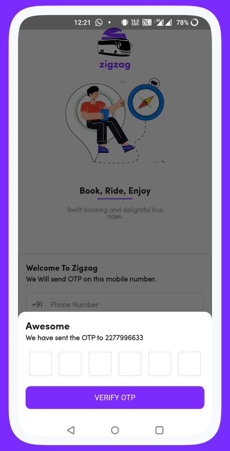 ProZigzagBus bus reservation app screenshot 7 thumbnail