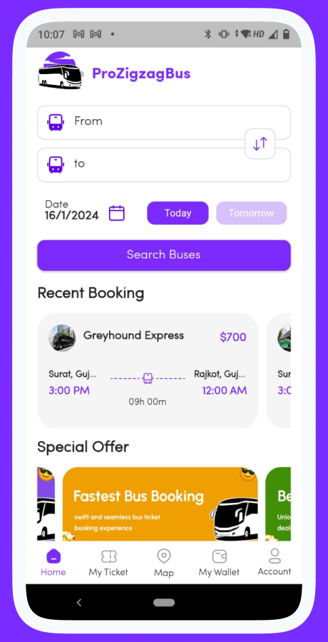 ProZigzagBus bus reservation app screenshot 8 thumbnail