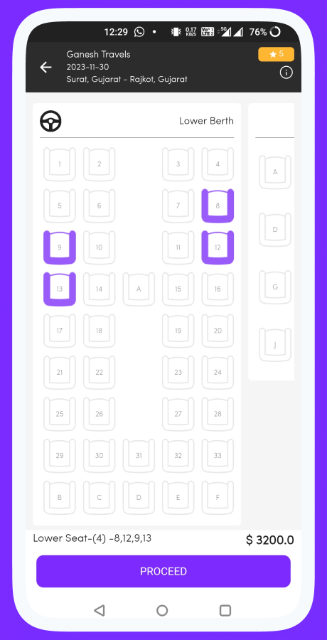ProZigzagBus bus reservation app screenshot 15 thumbnail