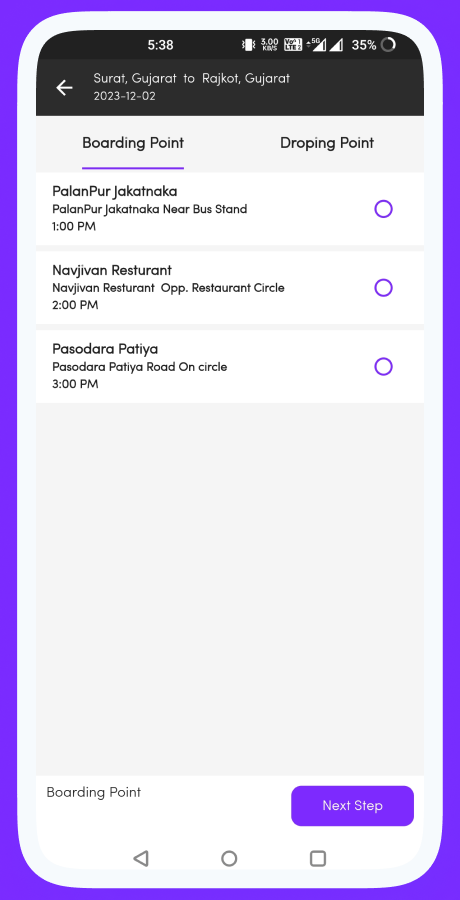 ProZigzagBus bus reservation app screenshot 17 thumbnail