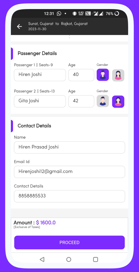 ProZigzagBus bus reservation app screenshot 20 thumbnail