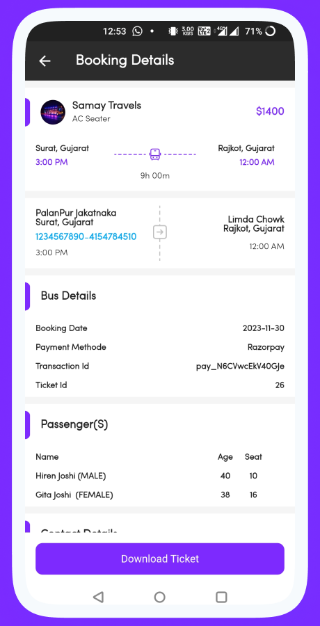 ProZigzagBus bus reservation app screenshot 32 thumbnail